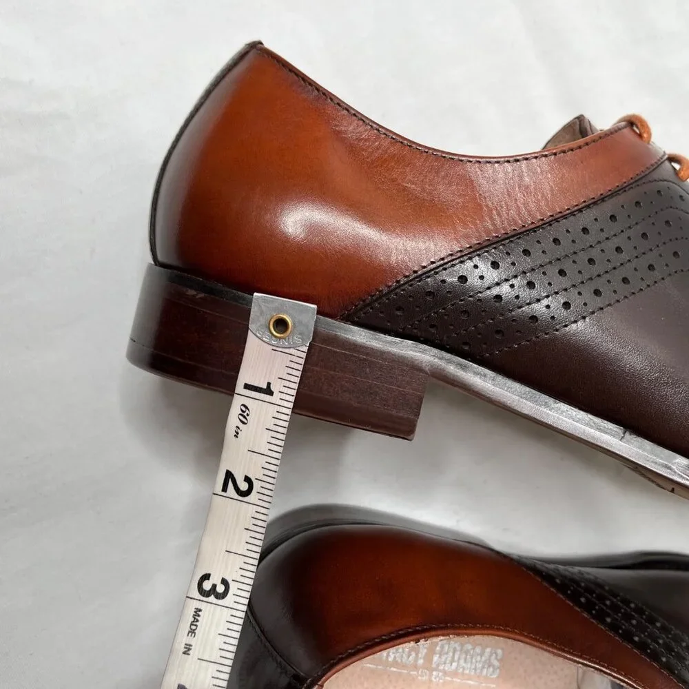 Stacy Adams Mens Shoes Halloway Plain Toe Oxford Brown Leather 7 M